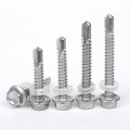 Flange Head Drilling Screw With Tapping Screw Thread